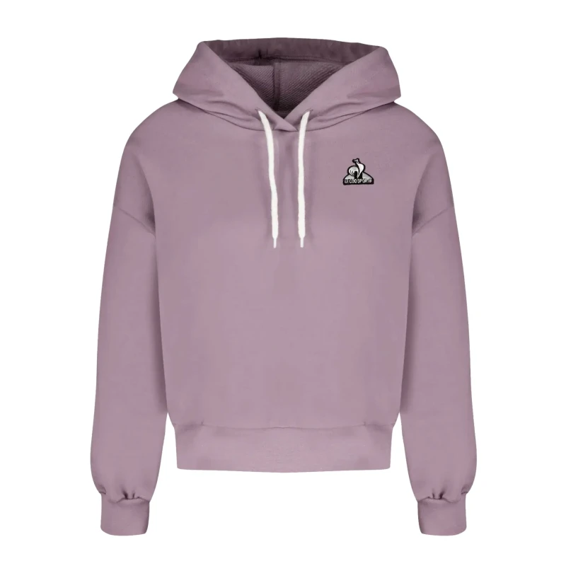Image of Womens hooded sweatshirt Le Coq Sportif Contemporain SP No. 1 Rose Female M