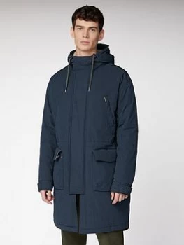 Image of Ben Sherman Fishtail Parka - Midnight Blue, Midnight, Size S, Men