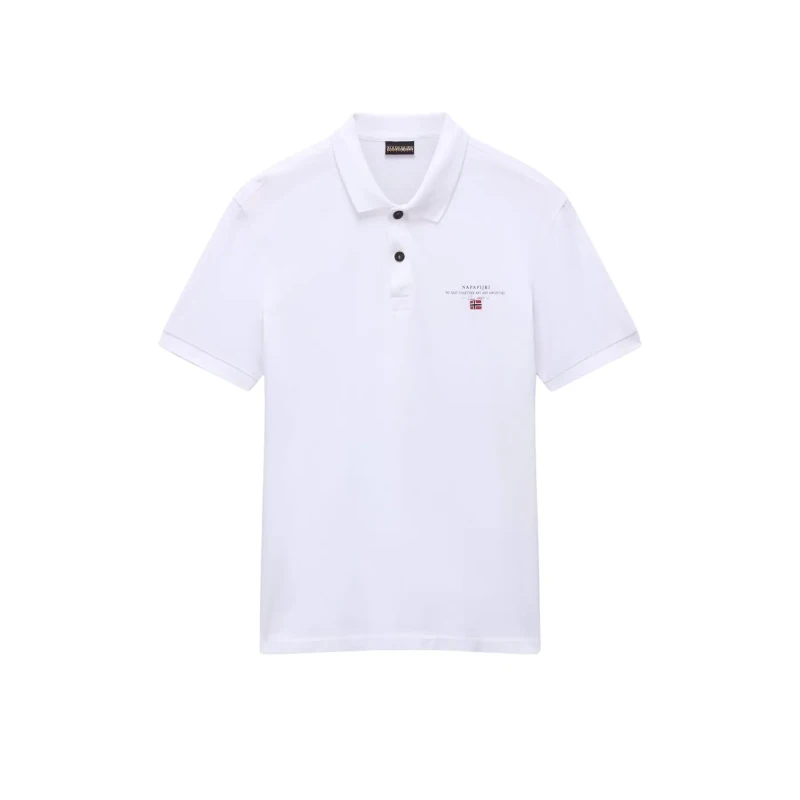 Image of Polo shirt Napapijri Elbas Jersey Blanc Male M