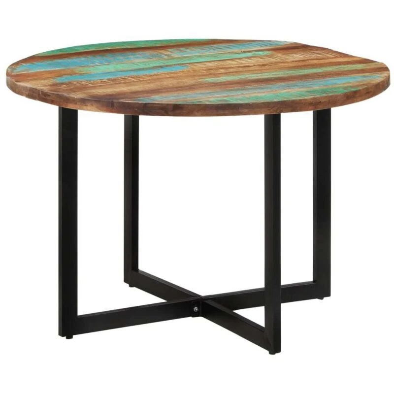Image of VIDAXL Dining Table 110x75cm Solid Wood Reclaimed vidaXL 8720286672372