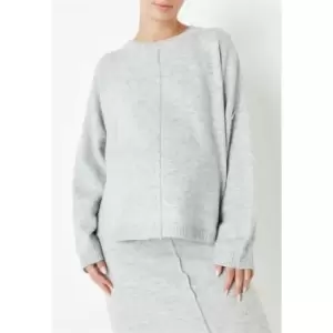 Image of Missguided Recycled Grey Seam Detail Maternity Jumper - Grey
