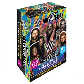 Image of WWE The Road To Wrestle Mania Sticker Tin