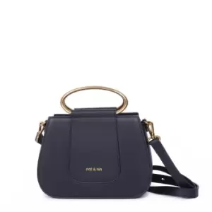 Image of Nancy Leather Crossbody Bag with Metal Handle