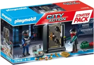 Image of Playmobil 70908 City Action Bank Robbery Starter Pack