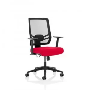 Image of Ergo Twist Bespoke Fabric Seat Bergamot Cherry Mesh Back KCUP1892