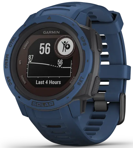 Image of Garmin Watch Instinct Solar Tidal Blue - Black GMN-252
