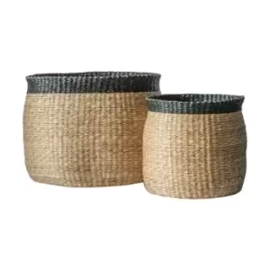 Image of Crossland Grove Salford Set Of 2 Seagrass Baskets