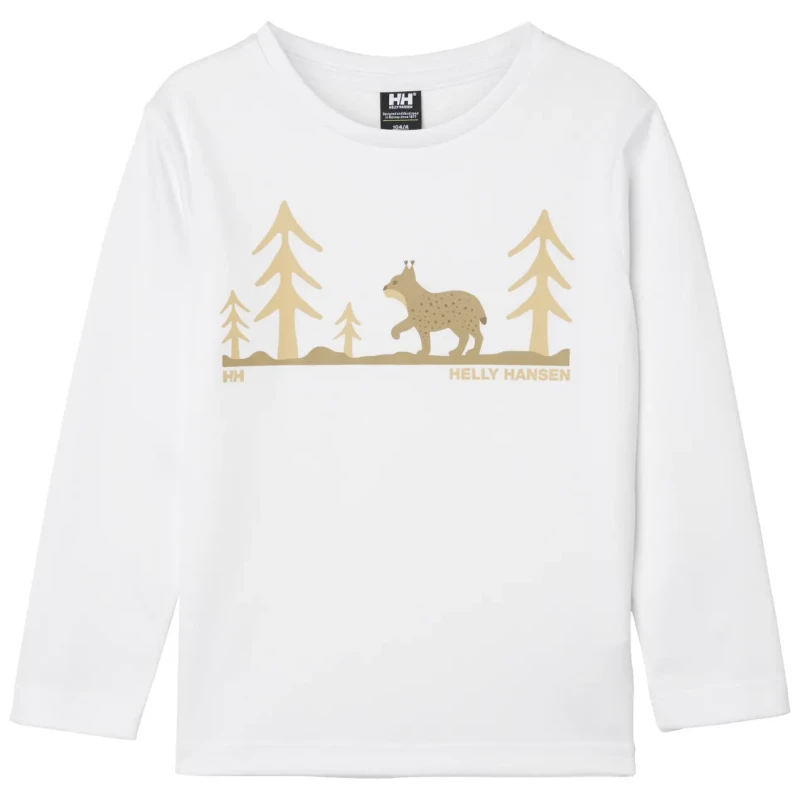 Image of Helly Hansen Kids Long Sleeve Jersey Helly Hansen Technical Craphic Blanc Unisex 5 ans