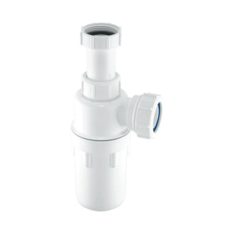 Image of McAlpine A10AR 75mm Water Seal Resealing Adjustable Inlet Bottle Trap with Multifit Outlet White