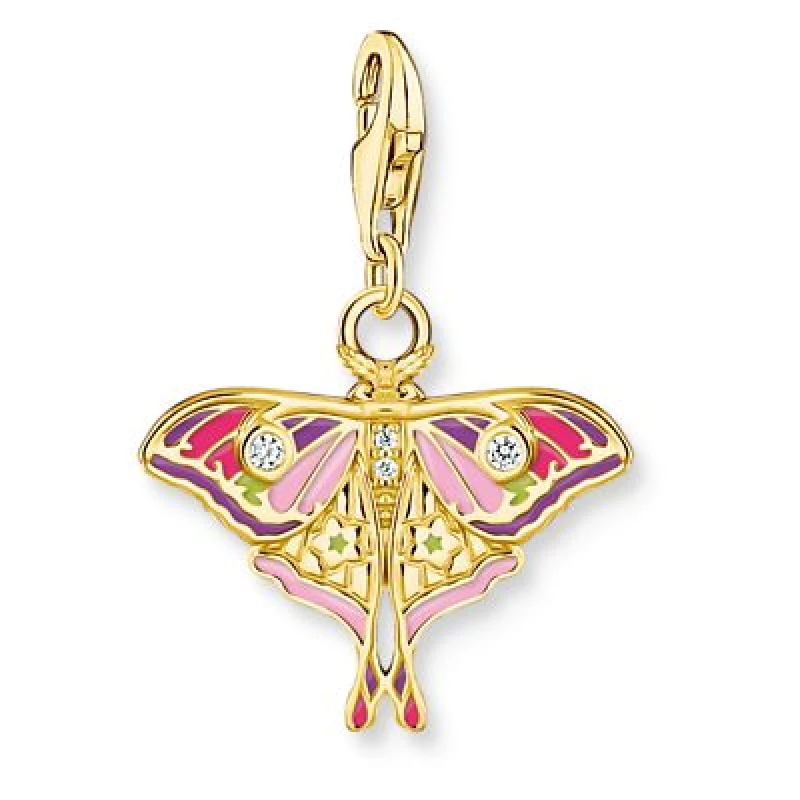 Image of Thomas Sabo 2209-565-7 Gold-Plated Charm Pendant With Jewellery