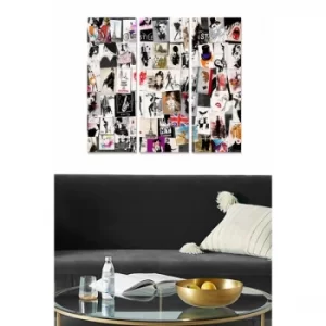 Image of MDF406988122 Multicolor Decorative MDF Painting (3 Pieces)