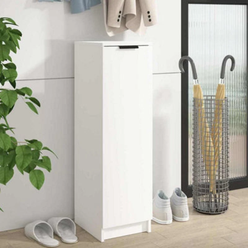 Image of VIDAXL Shoe Cabinet White 30x35x100cm Engineered Wood Vidaxl 8720287079675