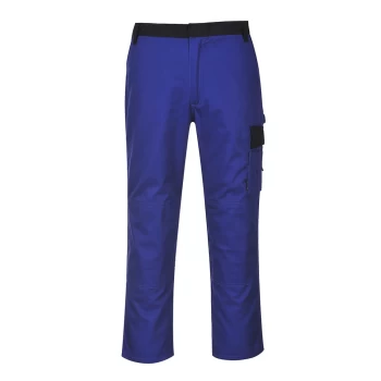Image of Portwest TX36 Munich Trousers Navy / Royal Small 31"