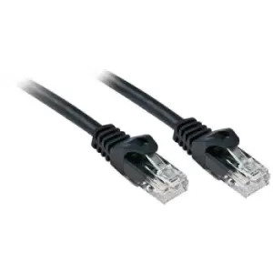 Image of LINDY 48193 RJ45 Network cable, patch cable CAT 6 U/UTP 2m Black