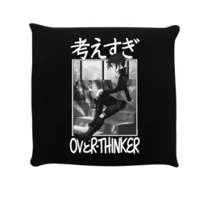 Image of Tokyo Spirit Over-Thinker Filled Cushion (One Size) (Black/White)