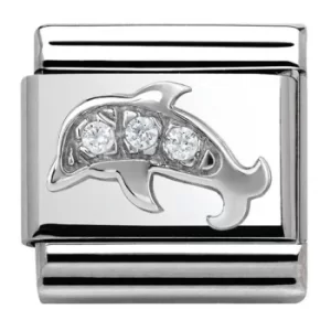 Image of Nomination CLASSIC Silvershine Honolulu Dolphin Charm 330304/13
