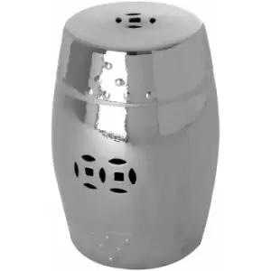 Image of Complements Silver Finish Table / Stool - Premier Housewares