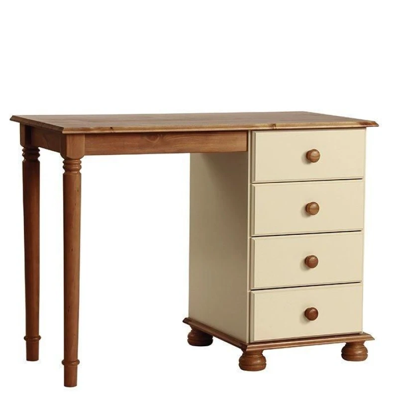 Image of netfurniture Dens Single Dressing Table With Drawers Cream
