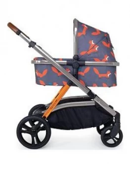 Image of Cosatto Wow Xl Pushchair, Carrycot, Mode Adaptors, Raincover & Toy - Charcoal Mister Fox