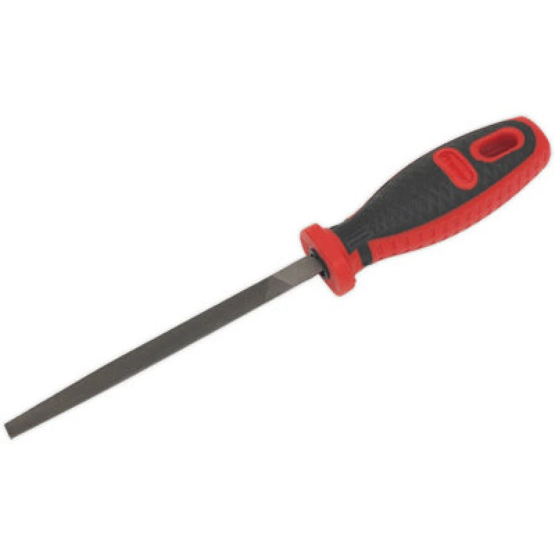 Image of Loops 150mm 3-Square Engineers File - Double Cut - Coarse - Comfort Grip Handle Multi