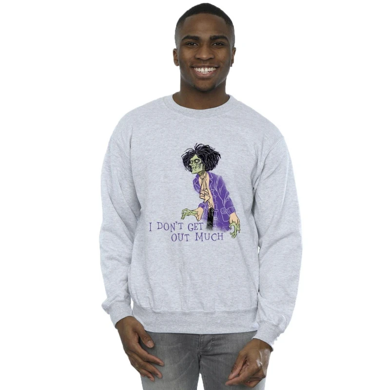 Image of Disney Men Hocus Pocus Don't Get Out Much Sweatshirt in Grey Size: Small Grey S Male 5063153113299