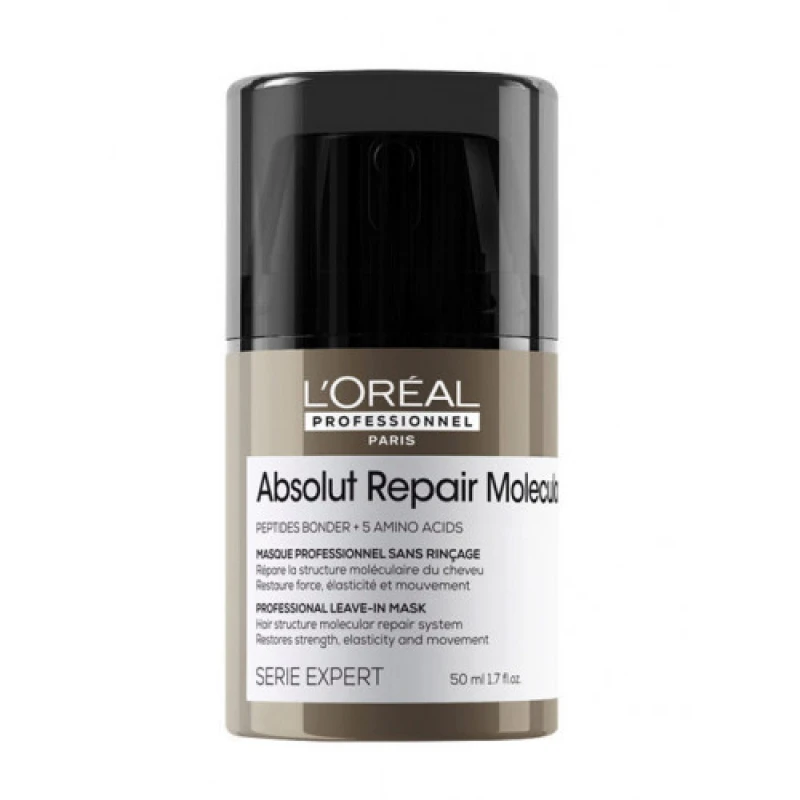 Image of LOreal Professionnel Absolut Repair Molecular Leave-in Mask, for Extremely Damaged Hair 50ml