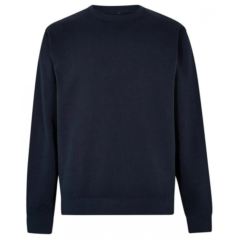 Image of Kustom Kit Mens Pique Regular Sweatshirt in Navy Size: Small Navy Male S