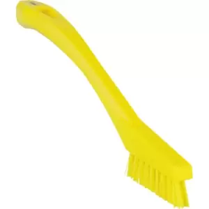 Image of Vikan Detail brush, extra hard, pack of 10, yellow