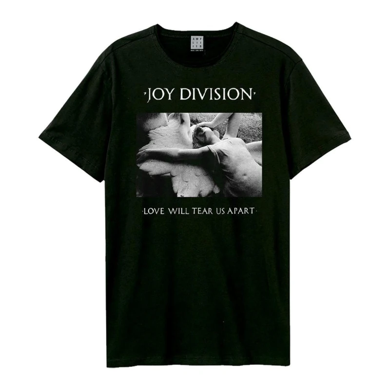 Image of Amplified Amplified Men Love Will Tear Us Apart Joy Division T-Shirt in Black Size: X-Small Black XS Male 5063852062737
