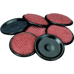 Image of Wickes Castor Cups Black 60mm 12 Pack