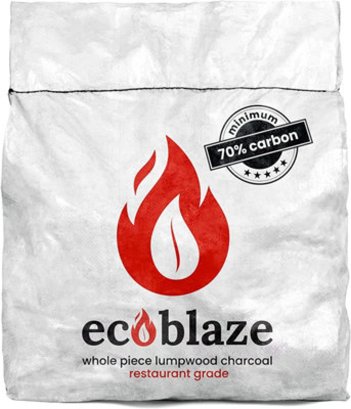 Image of Ecoblaze Lumpwood Charcoal 10Kg Bag Restaurant Grade With Minimum 70% Of Carbon, Brown CHARWOODBAG