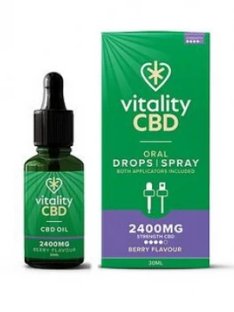 Image of Vitality CBD Vitality CBD Oral Drops,Spray Berry 2400mg 30ml Multi, Women
