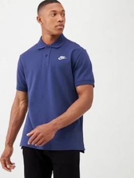 Image of Nike Polo Shirt - Navy/White