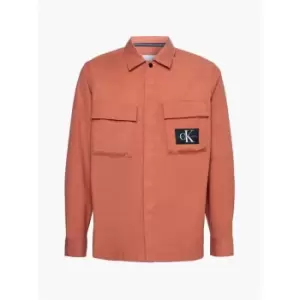 Image of Calvin Klein Jeans Utility Cargo Overshirt - Orange