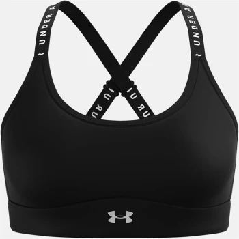 Image of Under Armour Mid Sports Bra - Black/White
