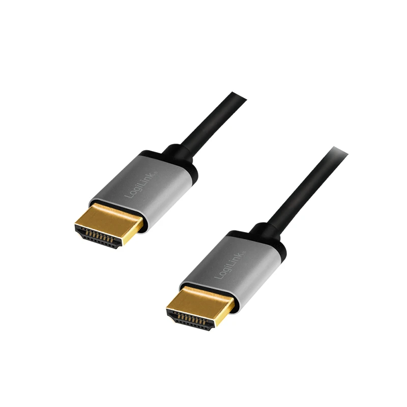 Image of LogiLink CHA0102 HDMI cable 3m HDMI Type A (Standard) Black. Grey