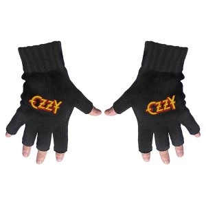 Image of Ozzy Osbourne - Ozzy Fingerless Gloves - Black