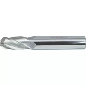 Image of Kennedy 3.00MM Carbide 4 Flute Plain Shank Long Series Ball Nosed End Mill