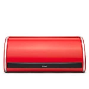 Image of Brabantia Roll Top Bread Bin - Passion Red