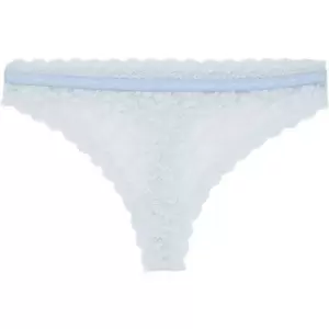 Image of Calvin Klein CK1 Lace Thong - Blue