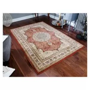 Image of Oriental Weavers - Royal Classic 34P 240cm x 340cm Rectangle - Beige and Pink