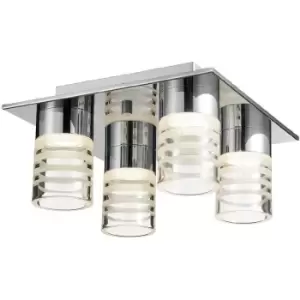 Image of Netlighting Pixy Modern 4 Light Shade Cluster Ceiling Light LED