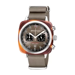 Image of Briston 20142.SA.TS.30.NT Clubmaster Sport Acetate Wristwatch Grey Tau