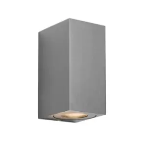 Image of Canto maxi kubi Outdoor Up Down Wall Lamp Grey, GU10, IP44