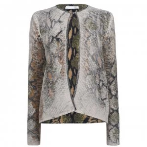 Image of Oui Oui Snake Cardigan - GreyCamel 0907