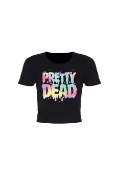 Image of Pretty Dead Pastel Goth Crop Top