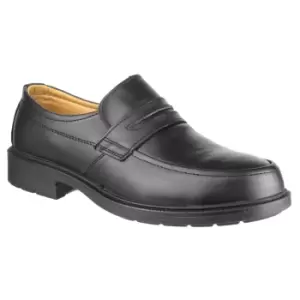 Image of Amblers Safety Mens FS46 Mocc Toe Safety Slip On Shoe (7 UK) (Black)