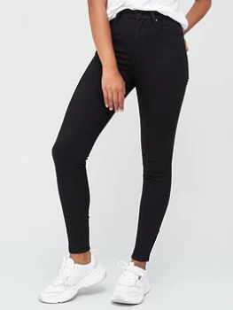 Image of Levis Mile High Super Skinny Jeans - Black, Size 32, Inside Leg 32, Women