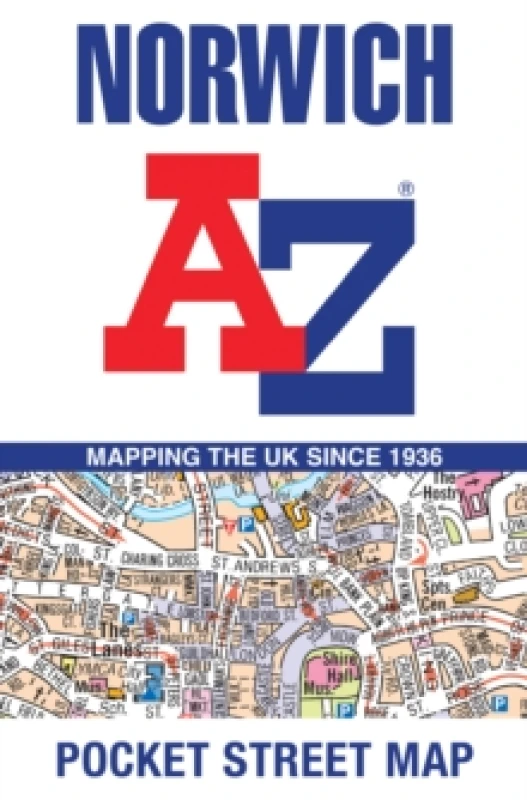 Image of Norwich A-Z Pocket Street Map. By AZ Maps Books