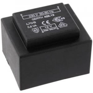 Image of PCB mount transformer 1 x 230 V 1 x 9 V AC 5.60 VA 622 mA